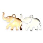Metal elephant jewelry charm