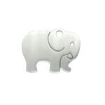 Metal elephant jewelry silver charm