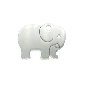 Metal elephant jewelry silver charm