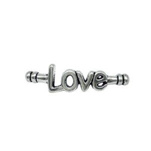 Metal jewelry charm - Love