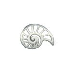 Metal sea shell jewelry charm