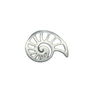 Metal sea shell jewelry charm