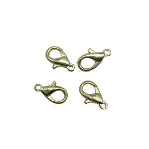 Metal mini clasp gold (4pics)