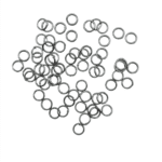 Metal connection rings silver (50pics)