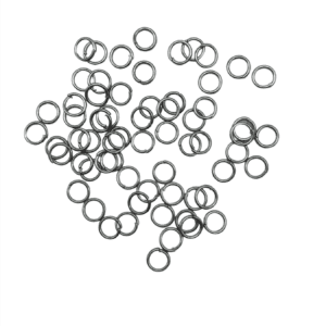 Metal connection rings silver (50pics)