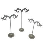 Jewelry metal holder silver stand