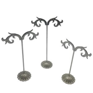 Jewelry metal holder silver stand