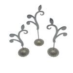 Jewelry metal holder silver stand