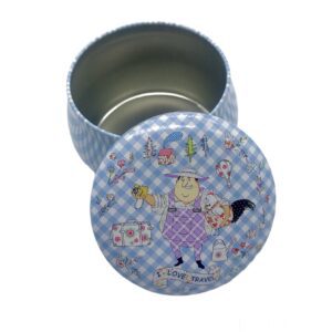 Round metal gift box 07