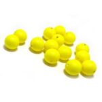 Neon Yellow Silicone Teething Beads 10pcs - 9mm