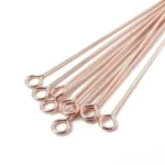 Head eye pins rose gold