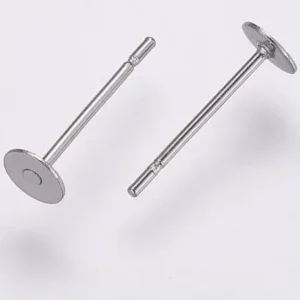 Stainless steel earring studs