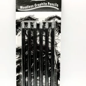 Woodless graphite pencils