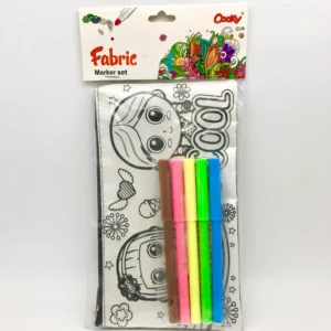 Fabric marker set (5markers+pencil bag)