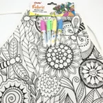 Fabric marker set (flower apron+4 markers)