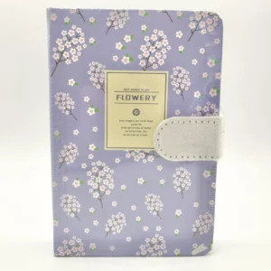 Purple Flowery A6 Notebook