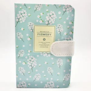 Sky Blue Flowery A6 Notebook