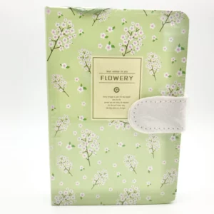 Green Flowery A6 Notebook