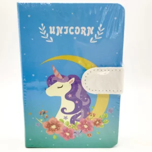 Blue Hardcover Unicorn A6 Notebook