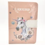 Peach Hardcover Unicorn A6 Notebook