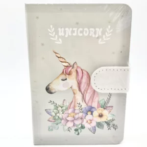 Olive Hardcover Unicorn A6 Notebook