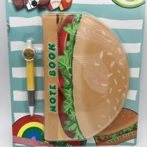 Burger Notebook and Pen Set