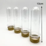 Gold lid plastic container short