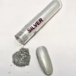 Nail art pigment – silver metallic dust