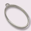 Jewelry oval silver colour (1pc)