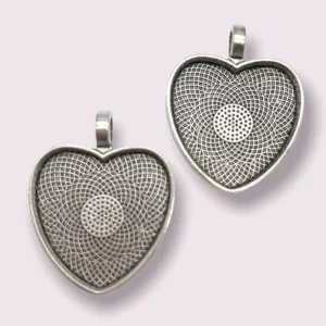 Earrings / pendants metal base 01 (2pcs)