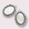 Earrings / pendants metal base 00 (2pcs)