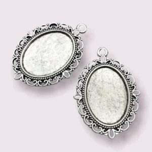 Earrings / pendants metal base 00 (2pcs)