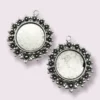 Earrings / pendants metal base 06 (2pcs)