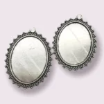 Earrings / pendants metal base 03 (2pcs)