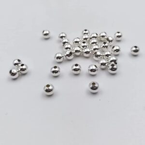 Silver iron plastic beads