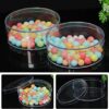 Round clear storage boxes (6pcs)