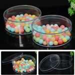 Round clear storage boxes (6pcs)