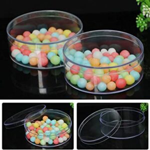 Round clear storage boxes (6pcs)