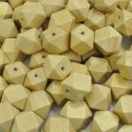 Geometric shape wooden beads