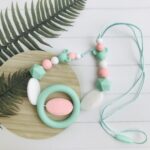 Teething chain - green ring