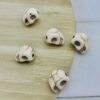 Skull beads creamy white