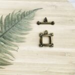 Jewellery brass metal locks 2pcs