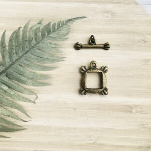 Jewellery brass metal locks 2pcs