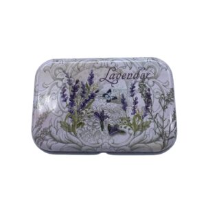 Jewelry metal box lavender 02