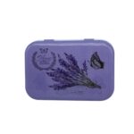 Jewelry metal box lavender 010