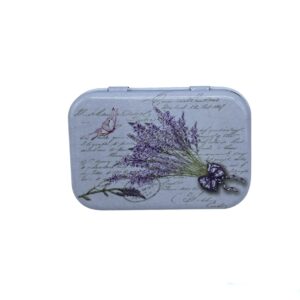 Jewelry metal box lavender 04