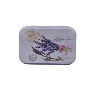 Jewelry metal box lavender 08
