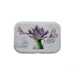 Jewelry metal box lavender 09