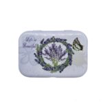 Jewelry metal box lavender 013