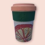 Eco bamboo orange coffee cup